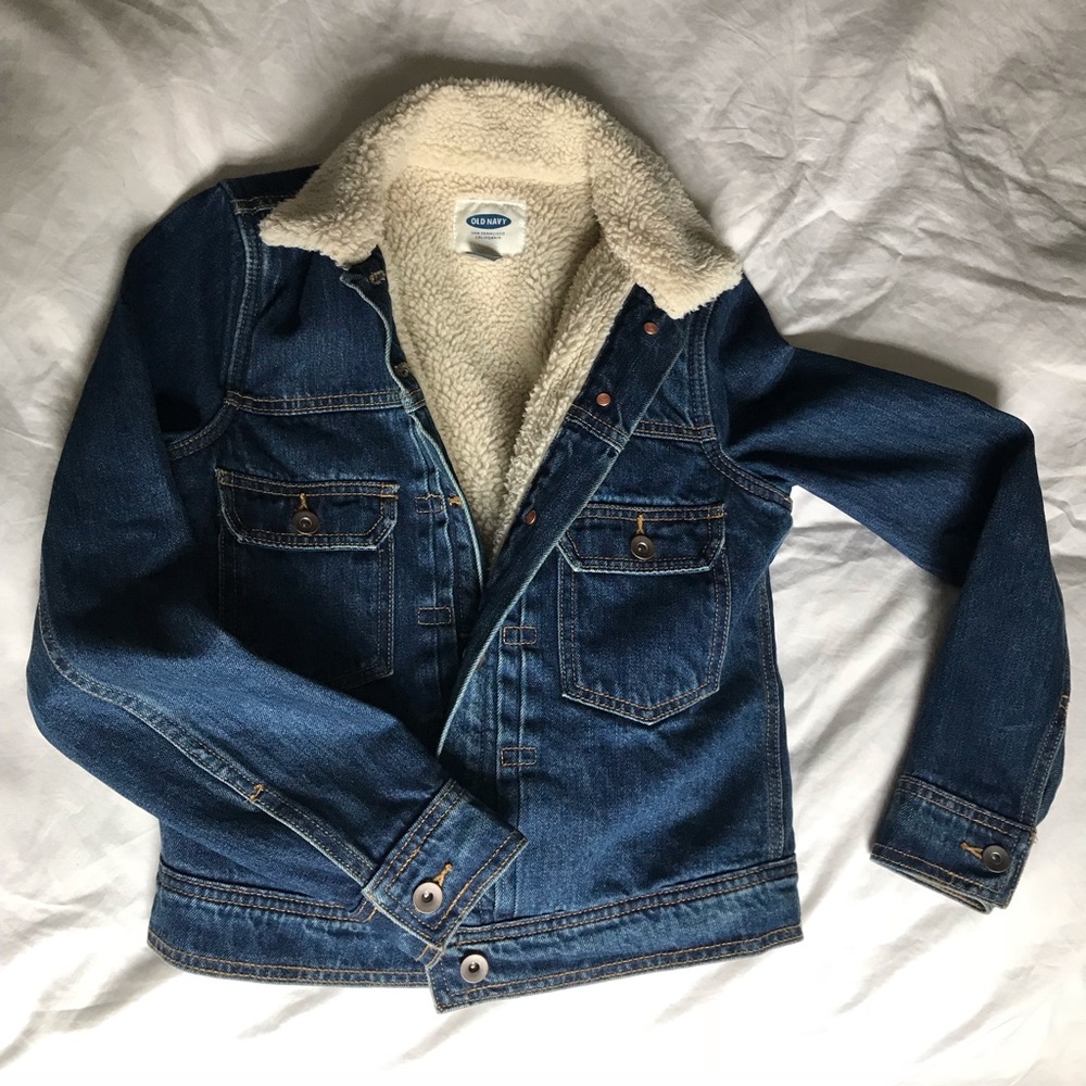 Old Navy Denim and Faux Shearling Jacket